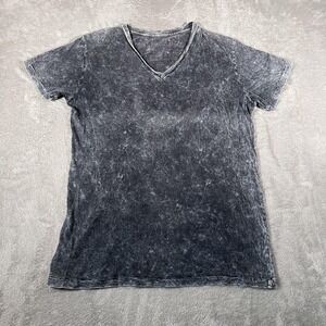 Alexander Yamaguchi Tee Mens Small Gray V Neck Mineral Wash Distressed Soft